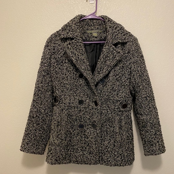 Kenneth Cole REACTION Black White Women’s Coat Size Medium - Picture 1 of 10